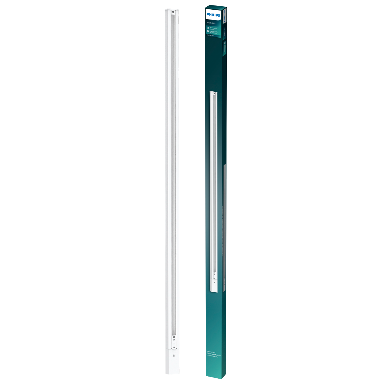 Philips EasyLink Skinne m/strømforsyning i hvid - 1 m