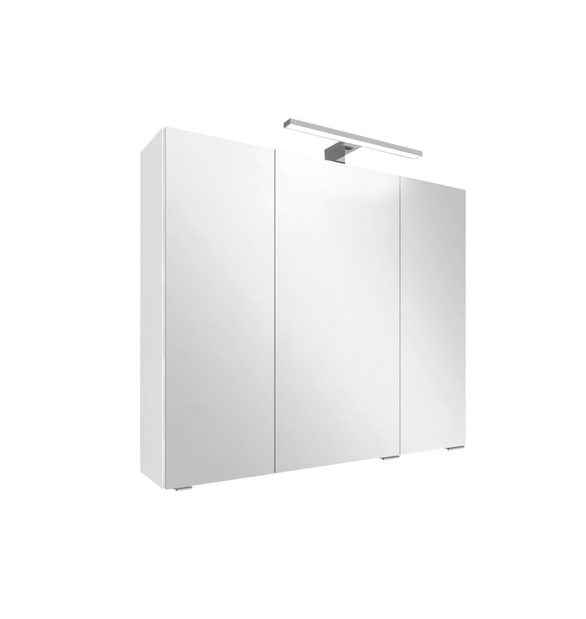Milobad Reno spejlskab 80 cm i hvid