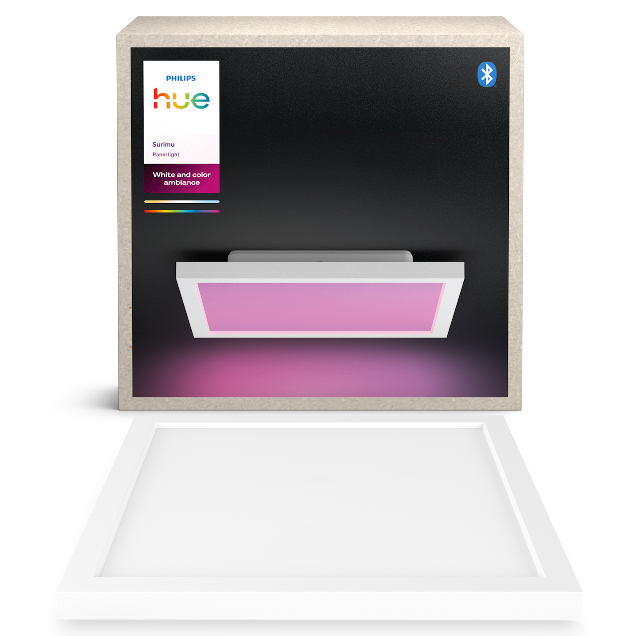 Philips Hue Surimu WCA LED panel, kvadratisk 30x30 cm i hvid