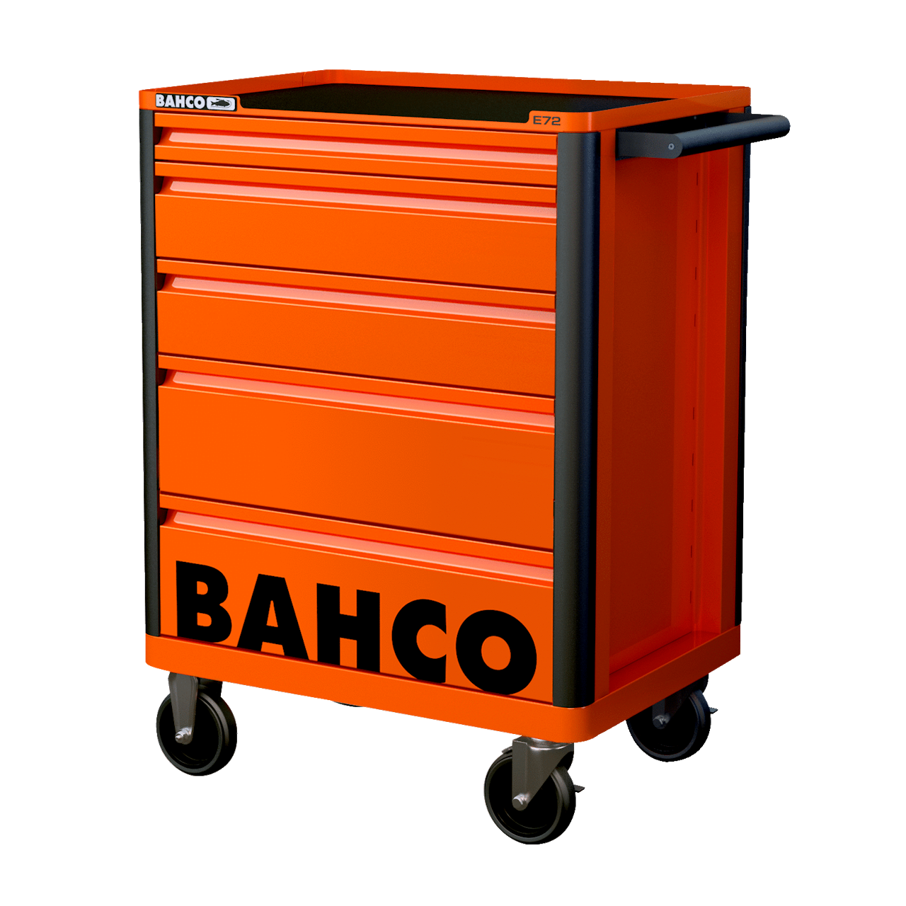 Bahco 1472K5 Værktøjsvogn med 5 skuffer i orange
