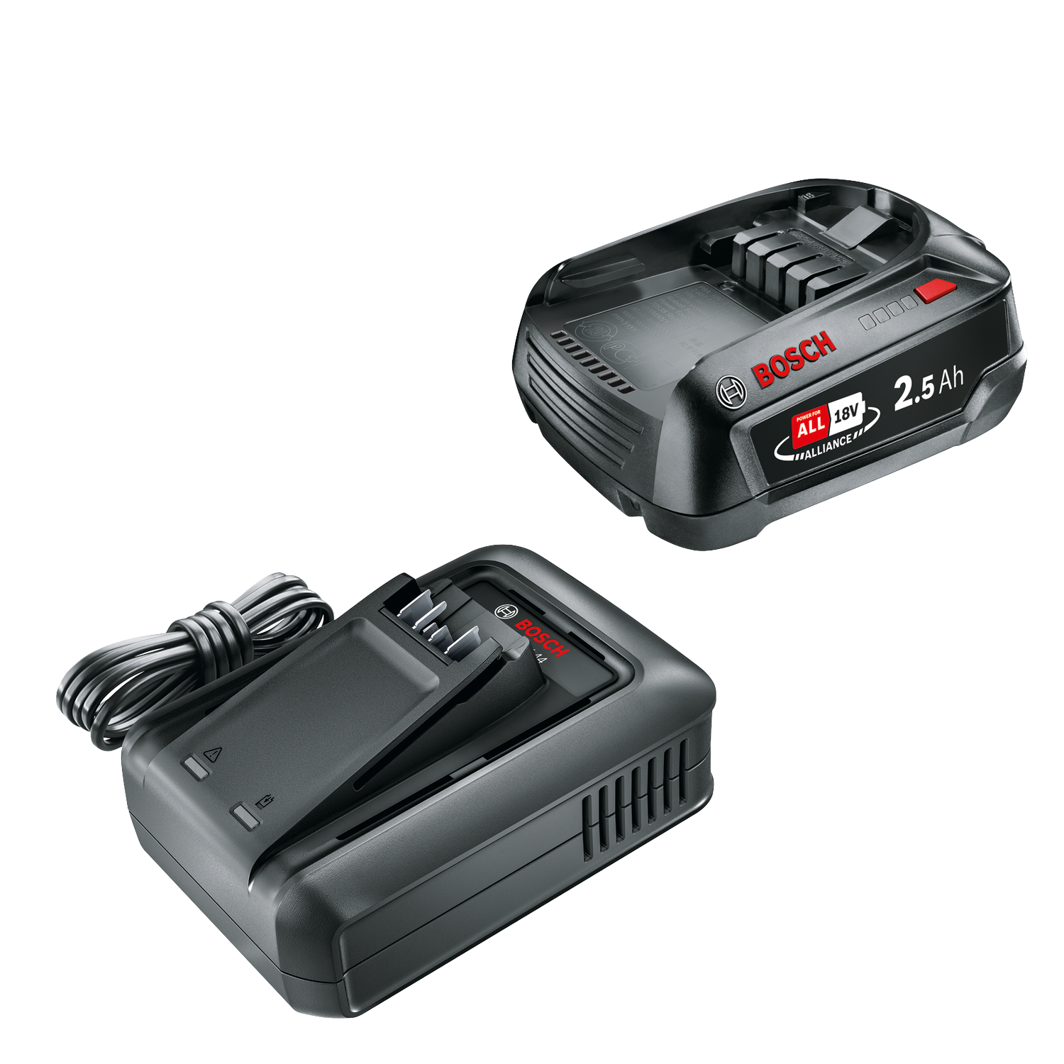 Bosch 18V Startsæt med 2,5Ah batteri og AL 18V-44 lader