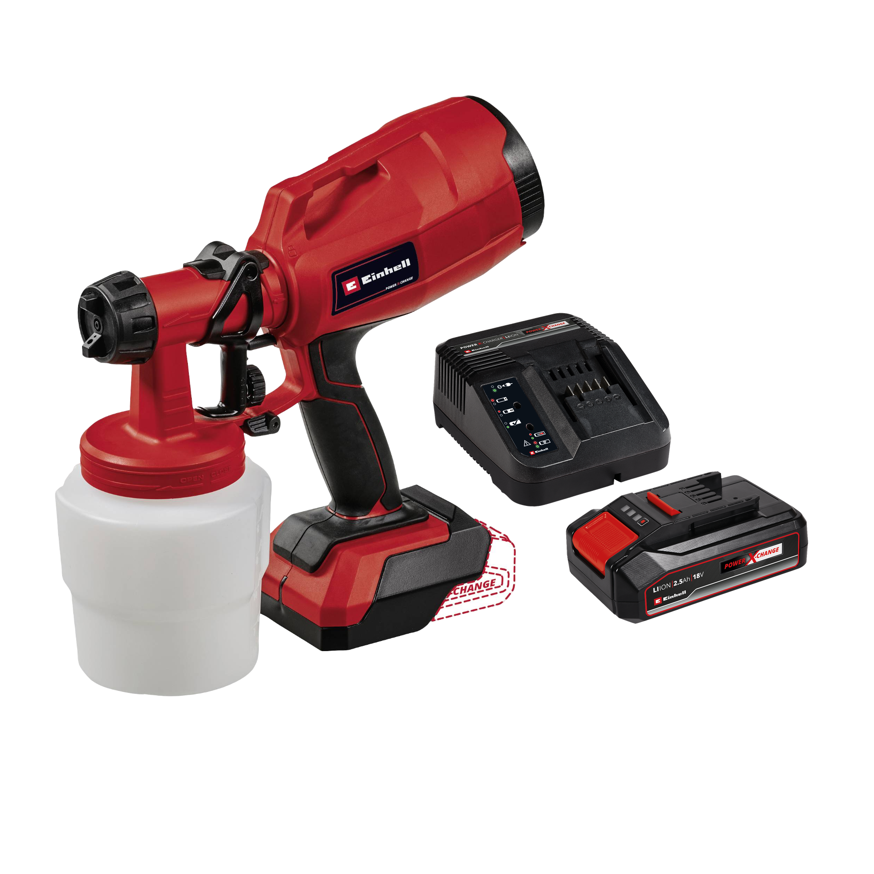 Einhell TC-SY 18/60 Li Malersptrøjte med batteri og lader