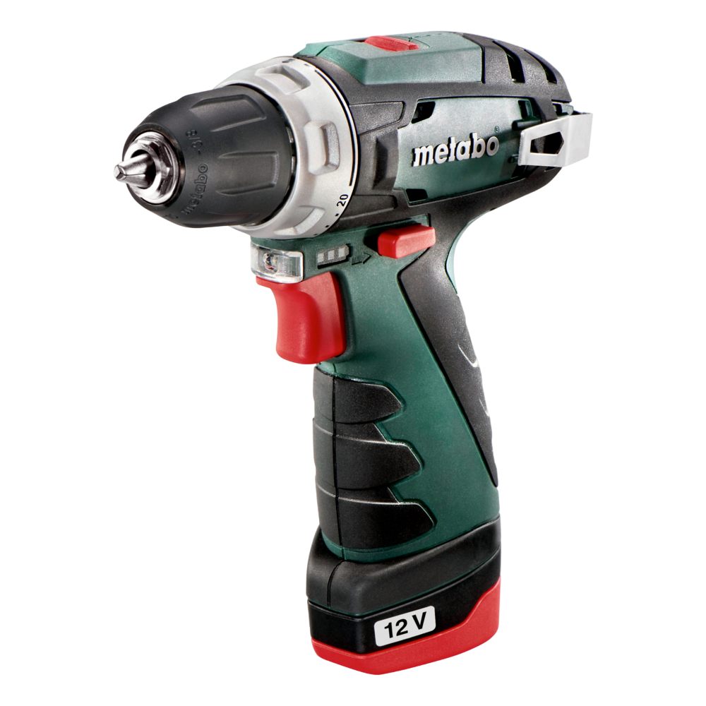 Metabo 12V PowerMaxx BS Basic Bore-/skruemaskine med 2 stk. 2,0Ah batteri og oplader