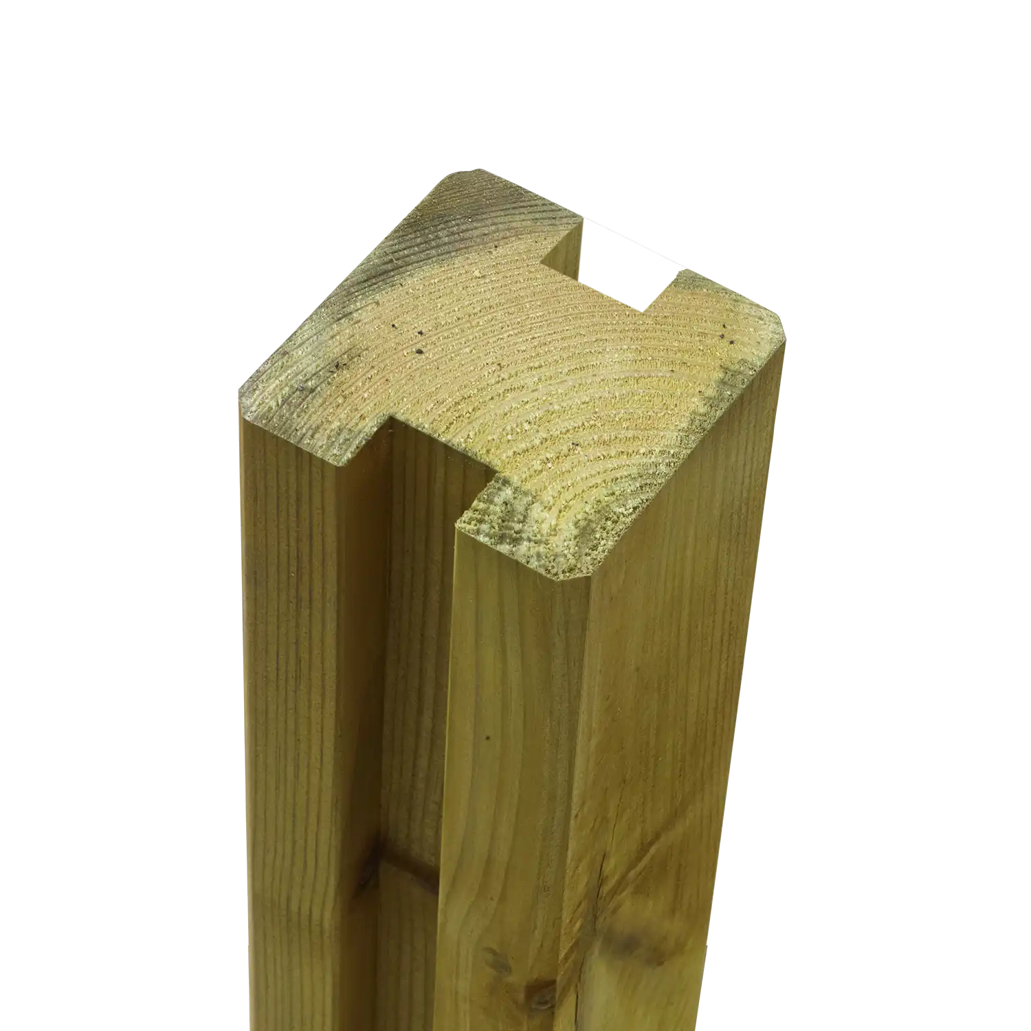 Plus Krydsskåret Profilstolpe m/2 spor 9×9×268 cm