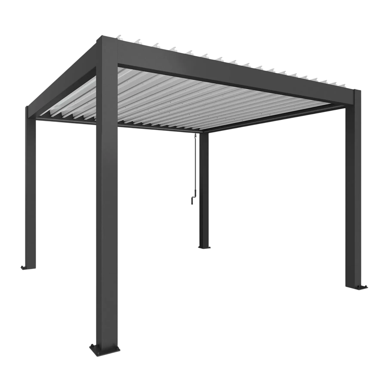 Biohort Str. 3,5×3,5 Pergola i mørkegrå metallic/hvid