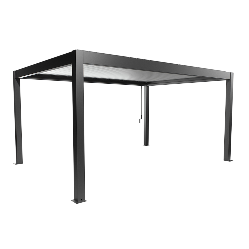 Biohort Str. 5×3,5 Pergola i mørkegrå metallic/sølv metallic