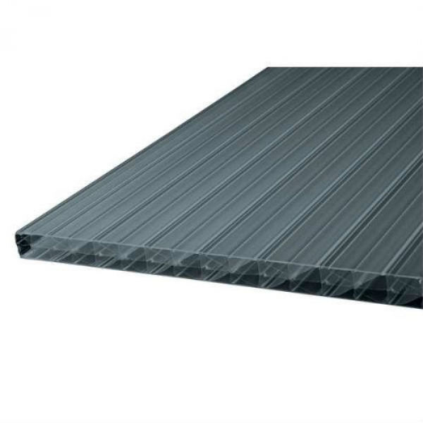 Plastmo TwinLite 16 mm termotag røgfarvet - 98x420 cm