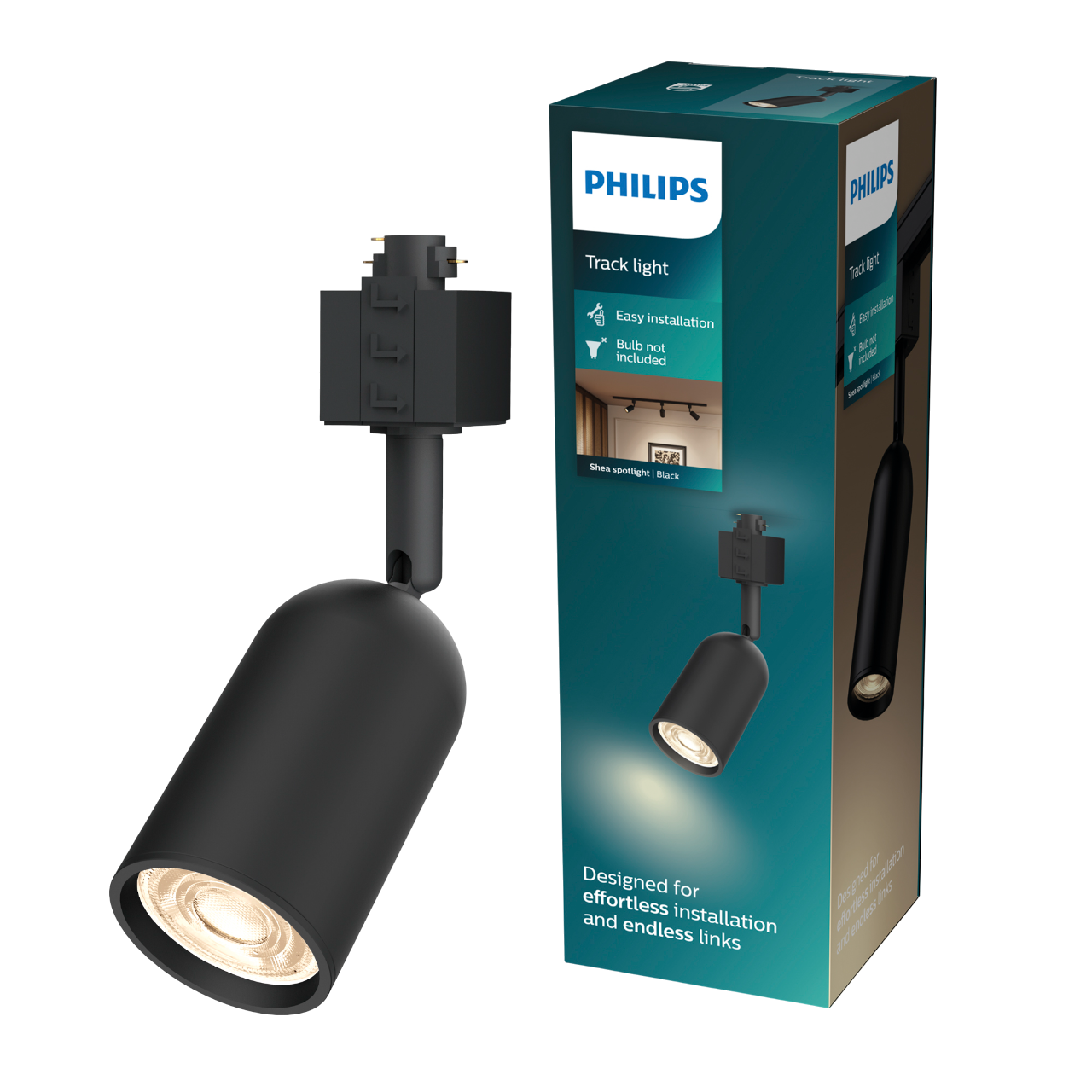 Philips EasyLink Shea Spotlampe i sort