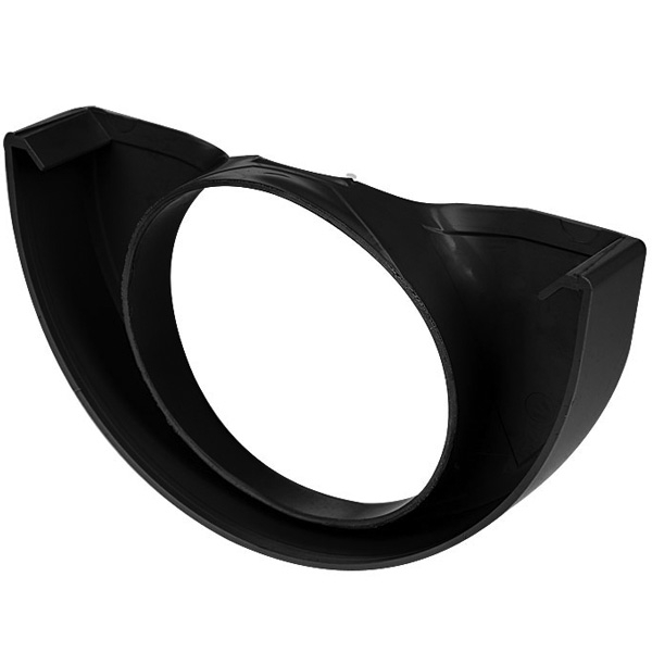 Plastmo plast endebund med hul nr. 12 - 75 mm i sort