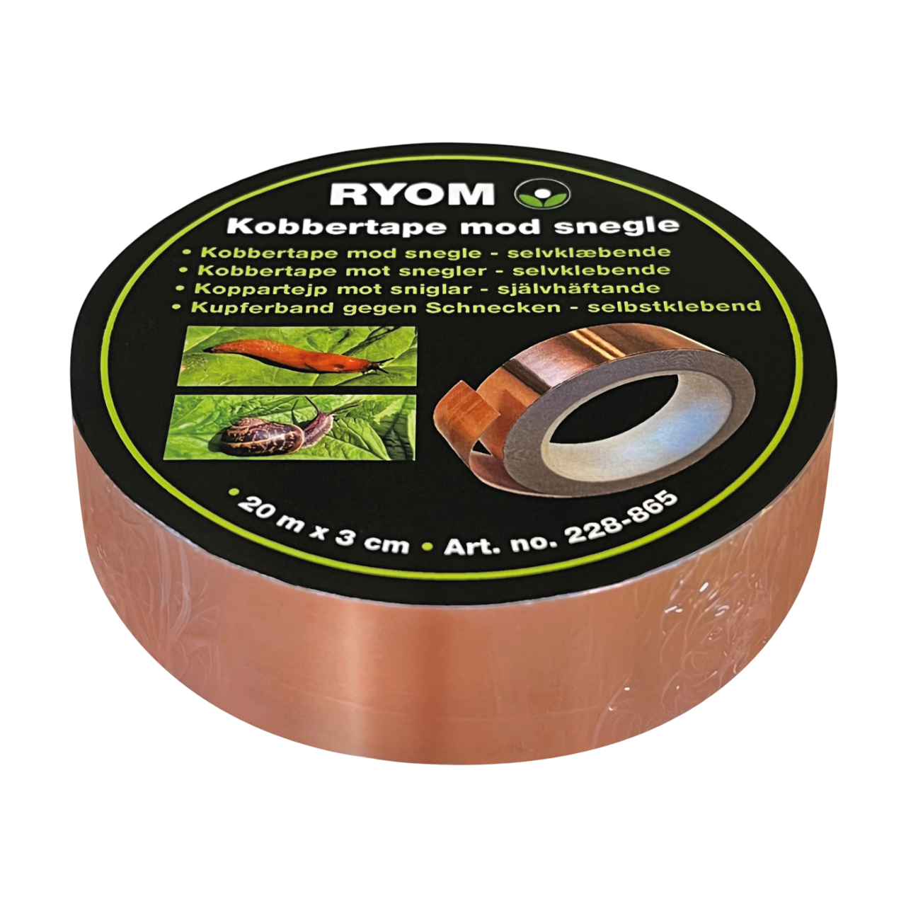 Ryom Kobbertape mod snegle 3 cm x 20 meter