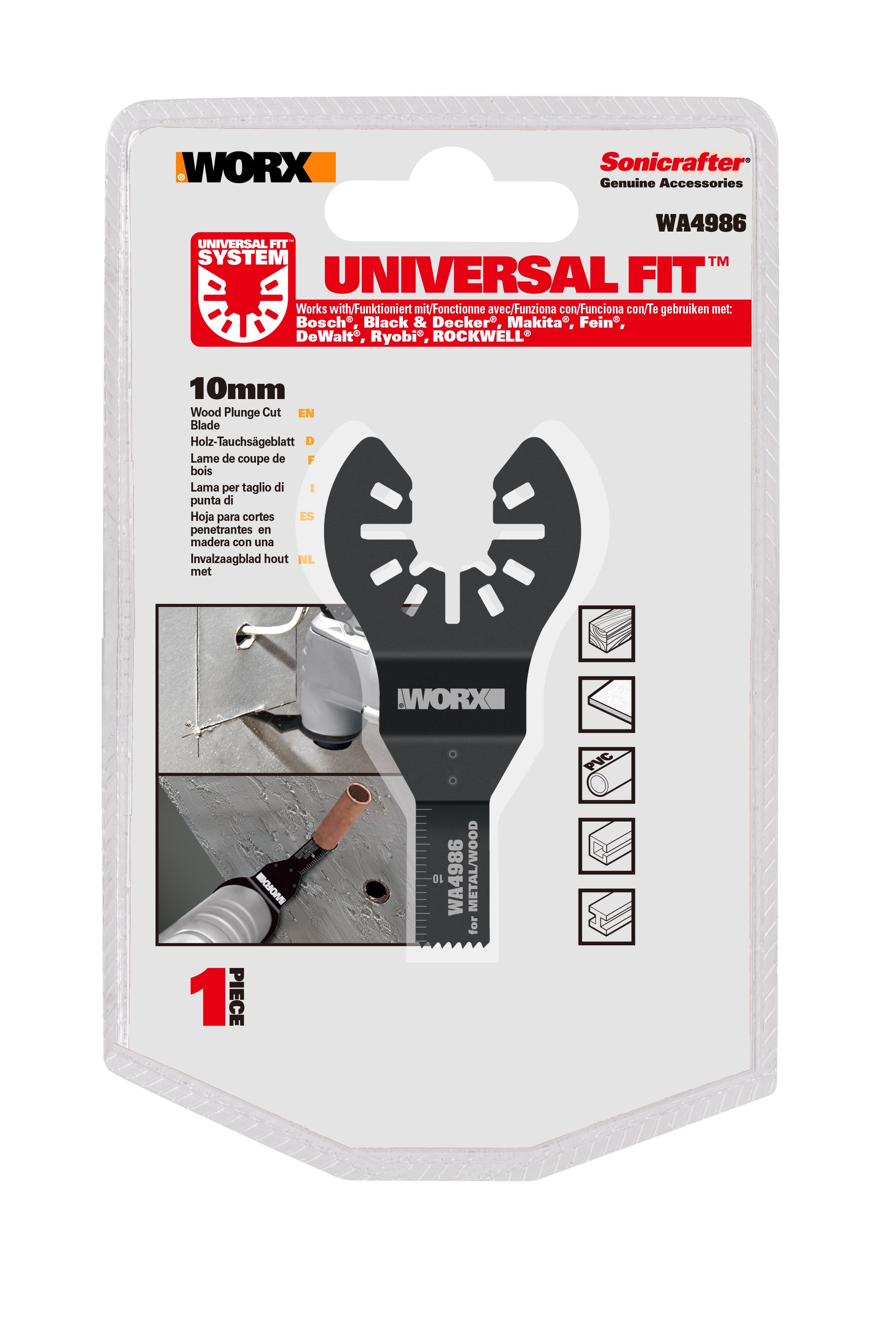 Worx WA4986 bi-metal dyksavsklinge 10mm