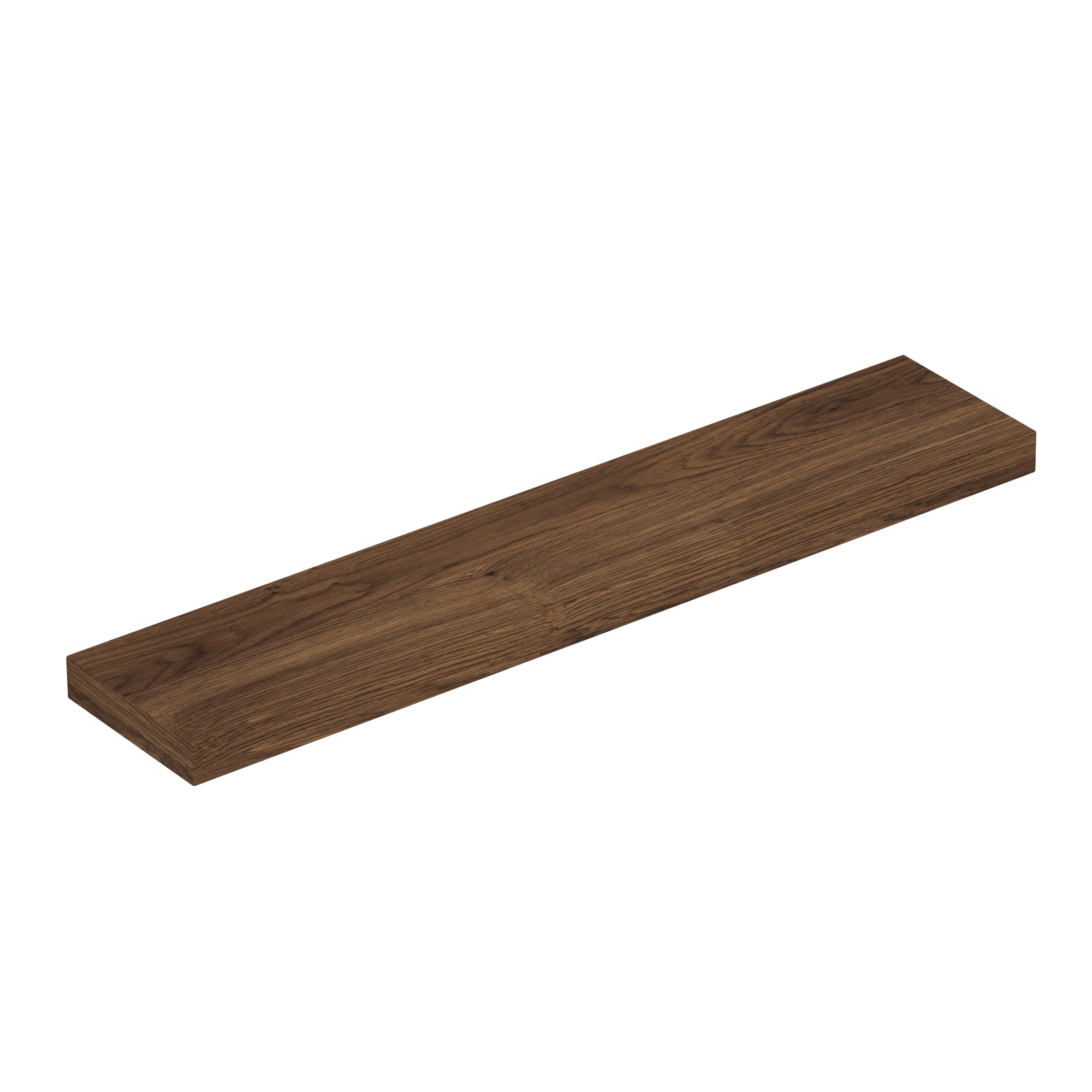Scanbad Luna svævehylde 70x15x3 cm - brun eg