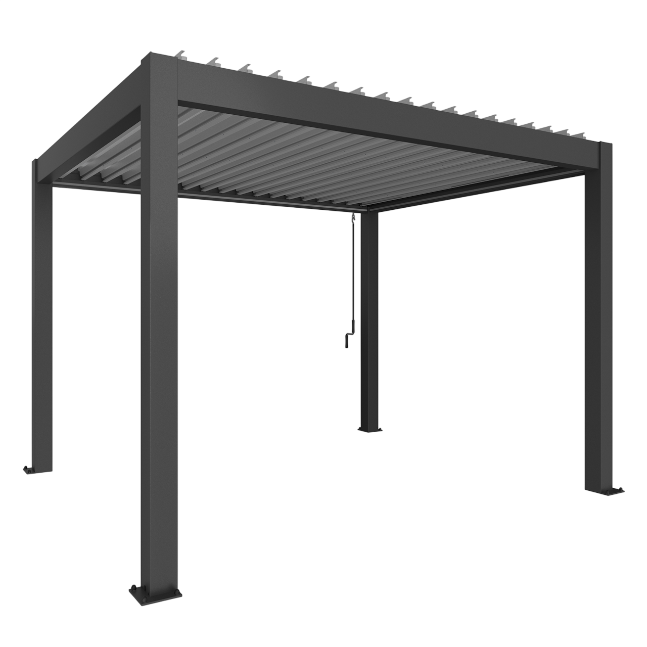 Biohort Str. 3,5×3 Pergola i mørkegrå metallic/sølv metallic