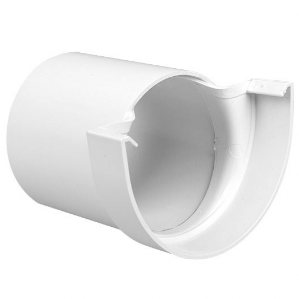 Plastmo plast endebund med tud nr. 12 - 90 mm i hvid