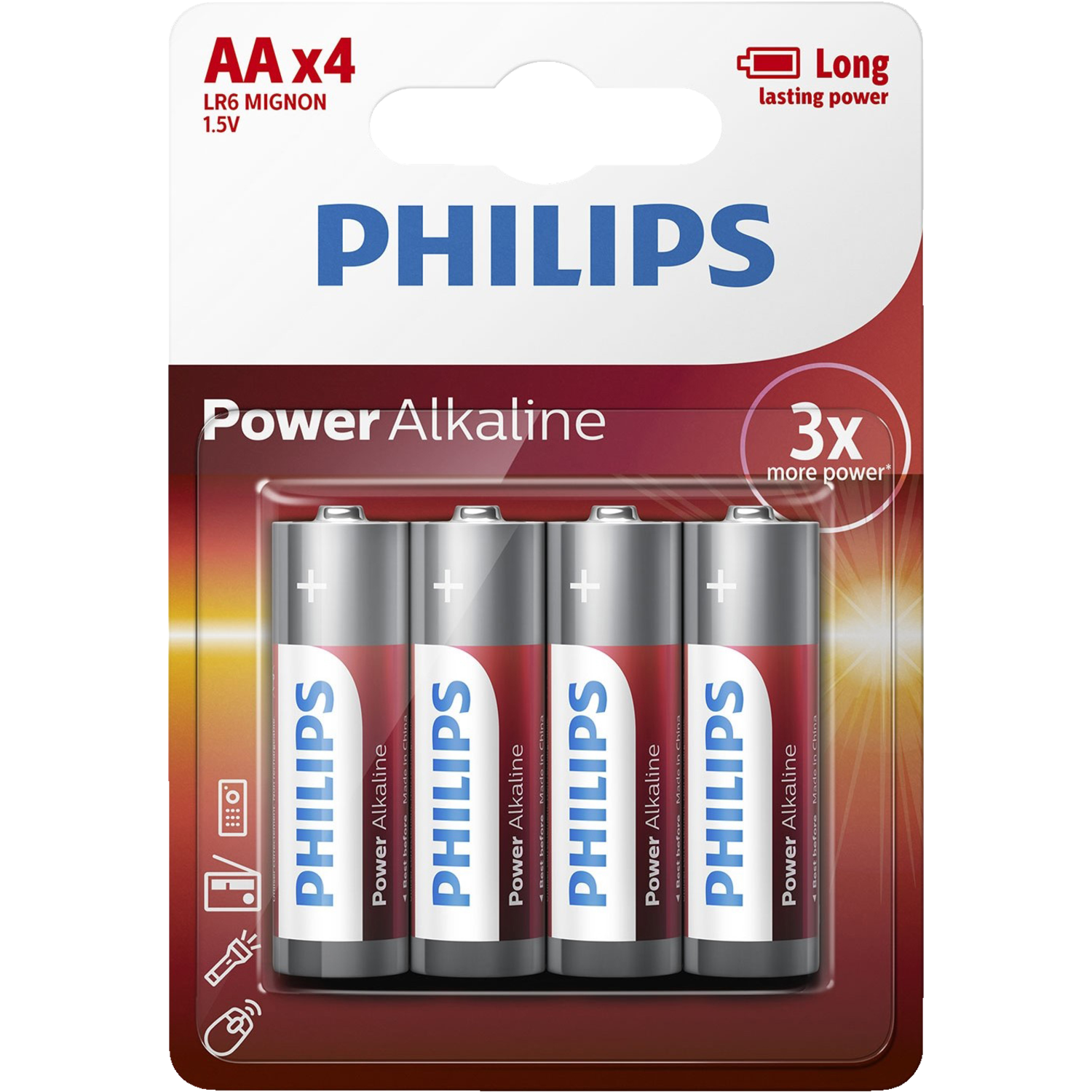 Philips AA Batteri - 4 stk.