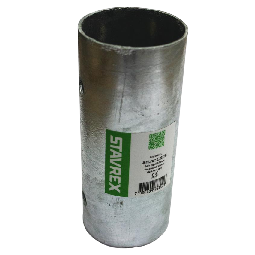 Stavrex Stolpefod til tilbygningsbare jordskrue 62x150 mm