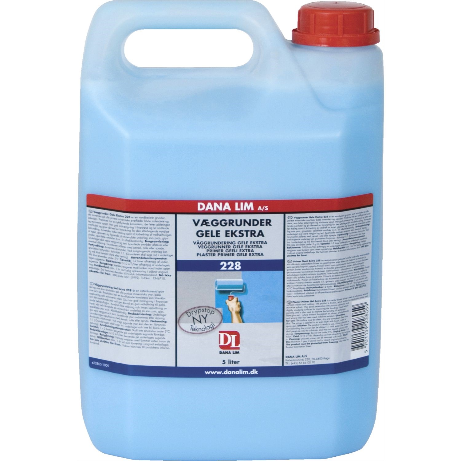 Dana Væggrunder Gele Ekstra 228 - 5 liter