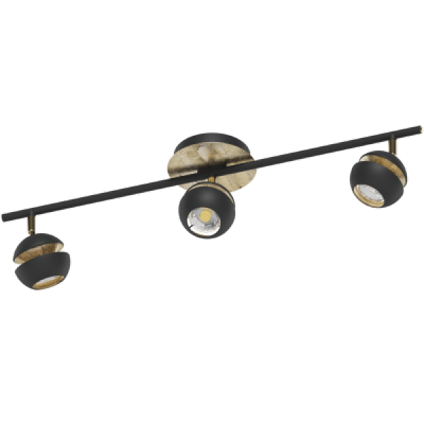 Eglo Nocito spot 3L sort/guld - 95484