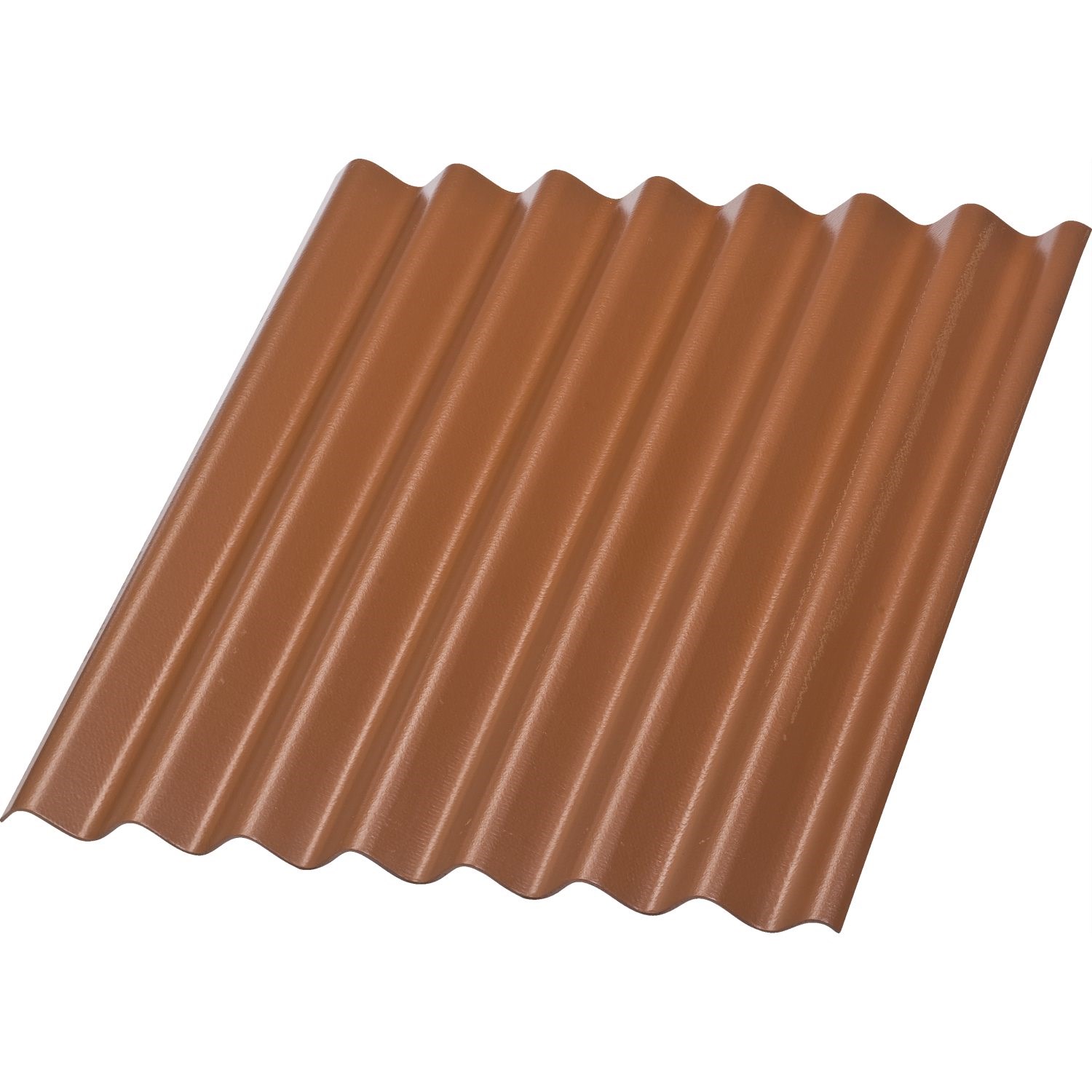 Swisspearl Bølgeplade B6-S HJ/HU i rødbrun 1090x1180 mm