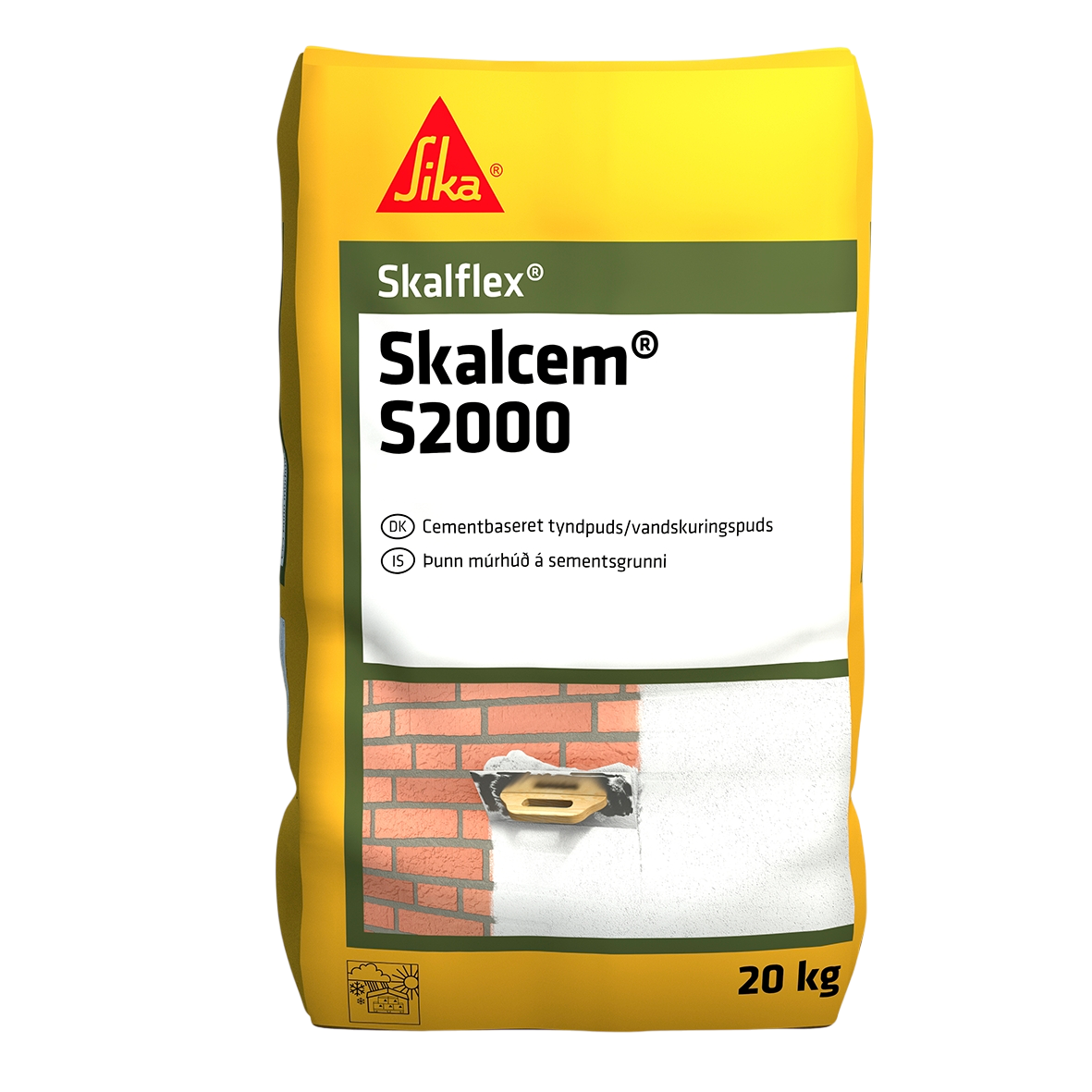 Skalflex Skalcem S2000-31 Kalksand Vandskuringsmørtel - 20 kg