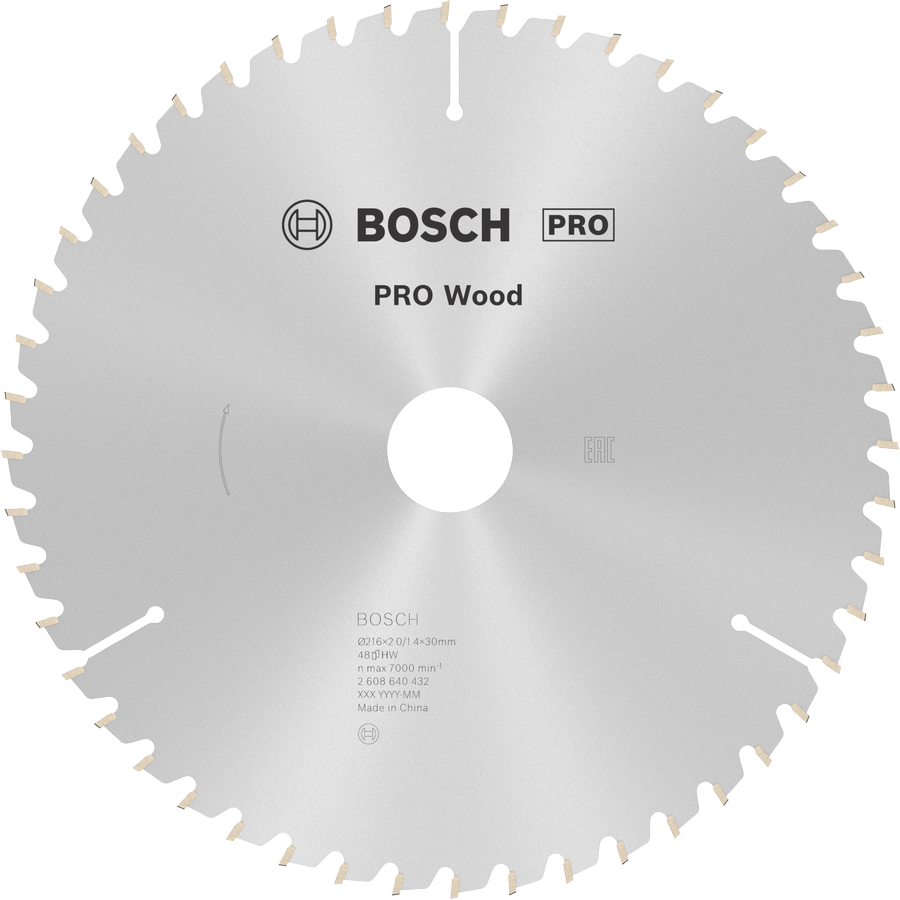 Bosch Rundsavsklinge Optiline Wood 216x2,0x30 - 48T