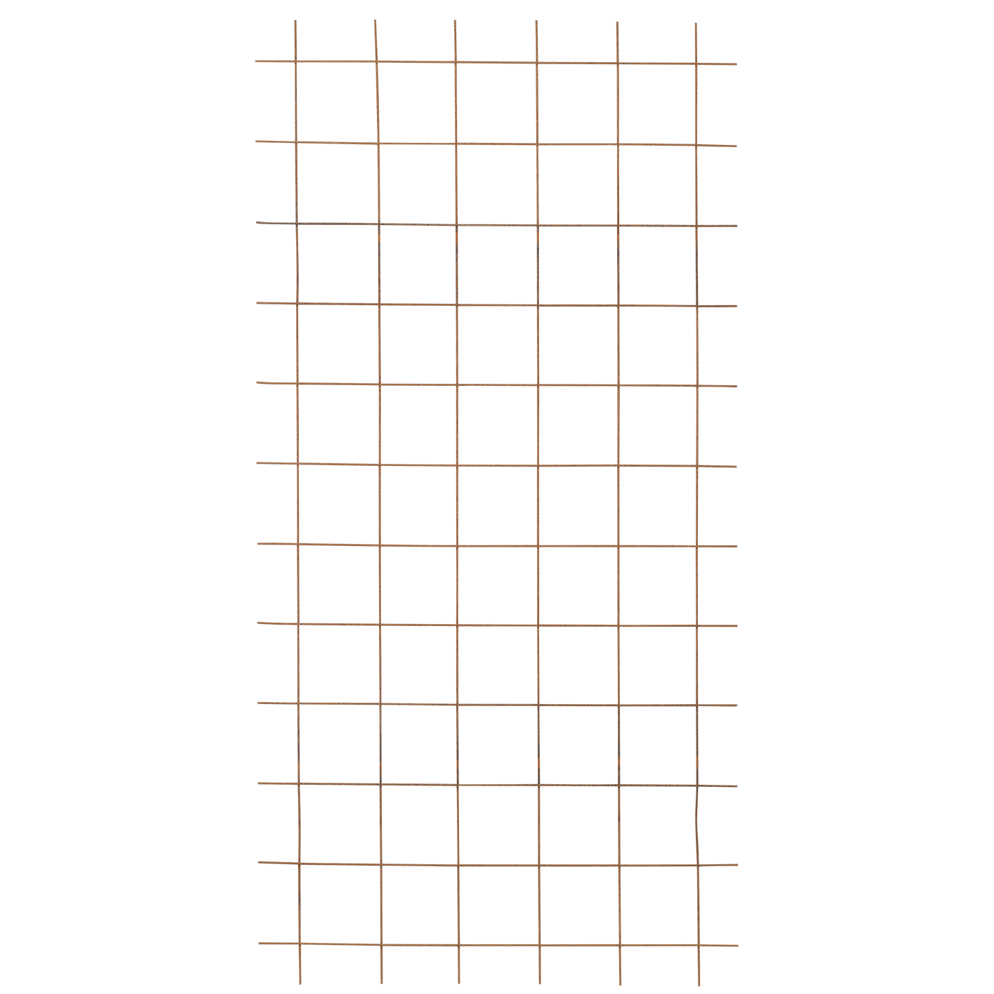 Plus Stålespalier 90×180 cm u/kant (ruster)