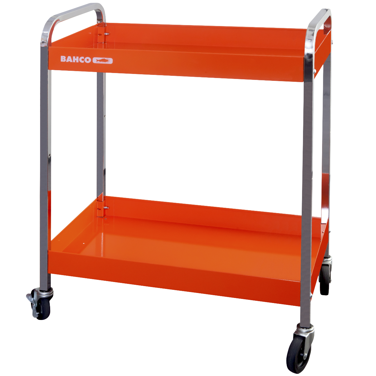 Bahco Rullevogne med to aluminiumsbakker (Orange)