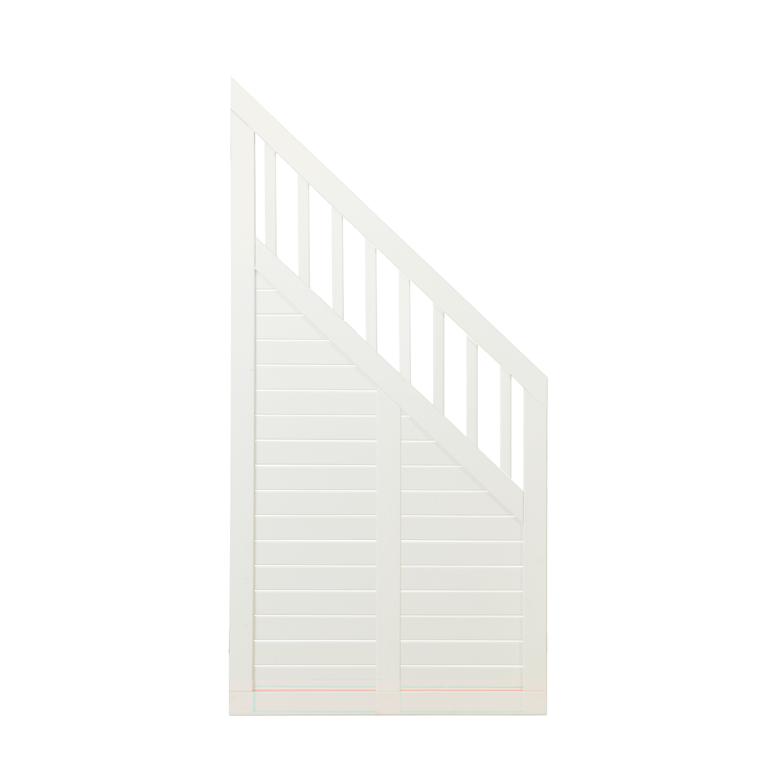 Plus Nostalgi Hegn Skråelement 90×180/95 cm - Hvid