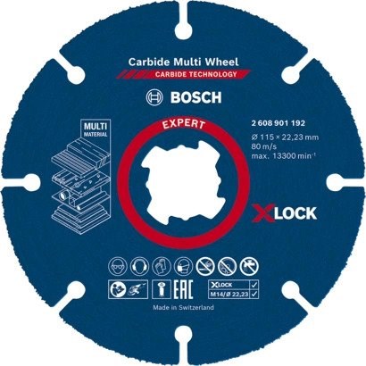 Bosch Carbide Multi X-Lock Skæreskive 115 mm