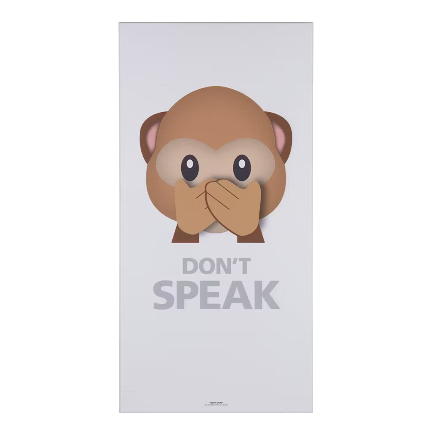 Art Acoustic Akustikbillede Abe Don’t Speak i hvid 9×600×1200 mm