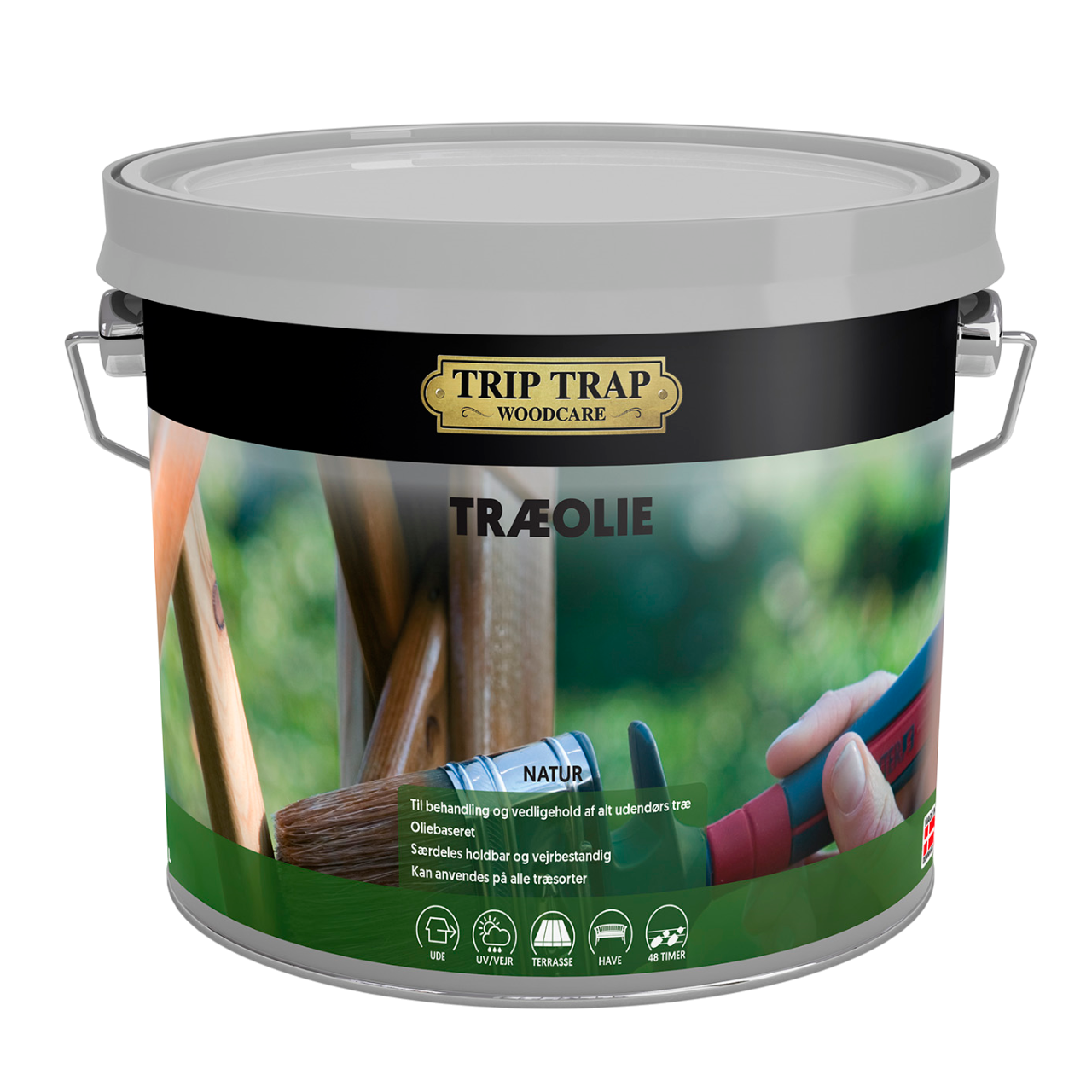 Trip trap Træolie 2,5 l - Natur