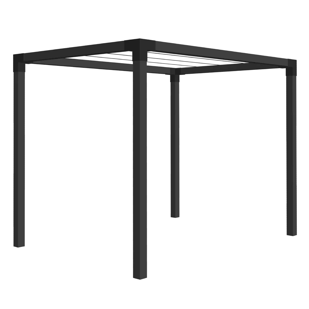 Plus Daylife Model 6 Pergola i sort RAL 9005