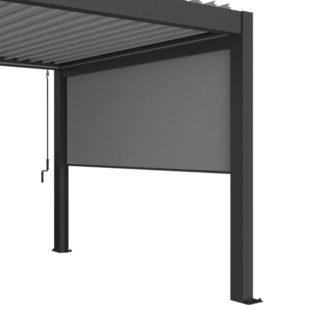 Biohort Solskærm i mørkegrå metallic til 3,5 m pergola