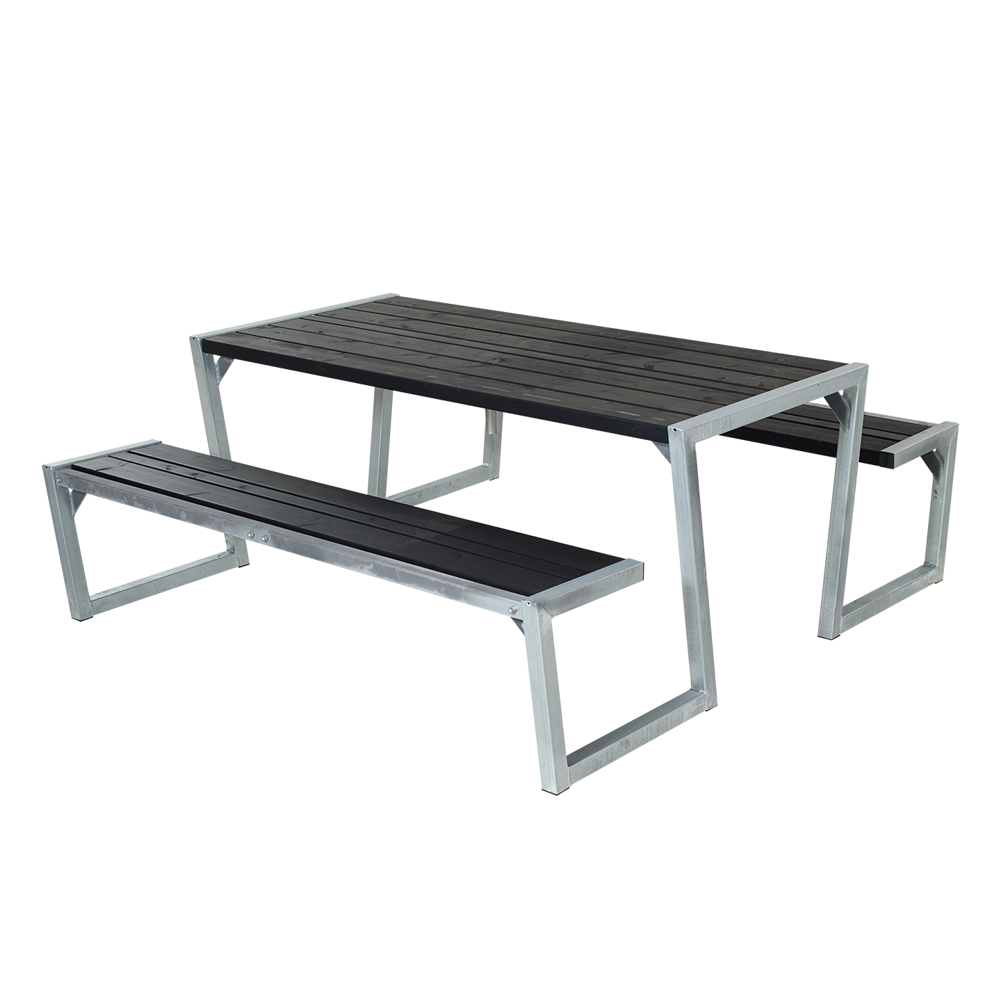 Plus Zigma Bord/Bænkesæt 176 cm - Sort