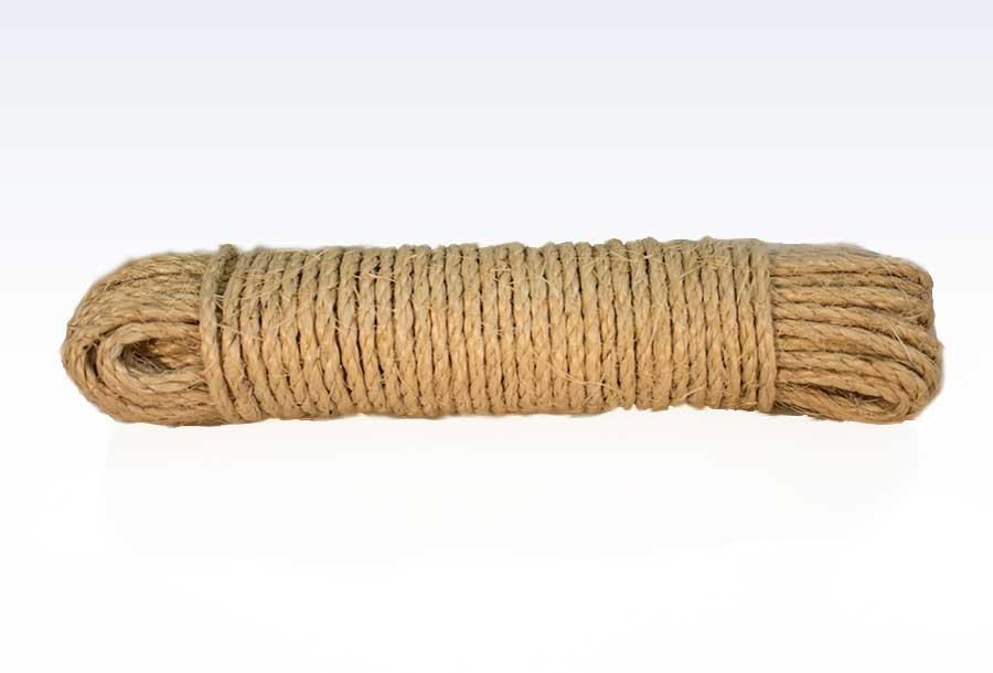 Roliba Tøjsnor Lux 3-slået sisal 4 mm x 20 m