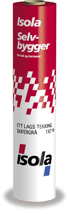 Isola Tagpap Selvbygger 3G 1x7M sort