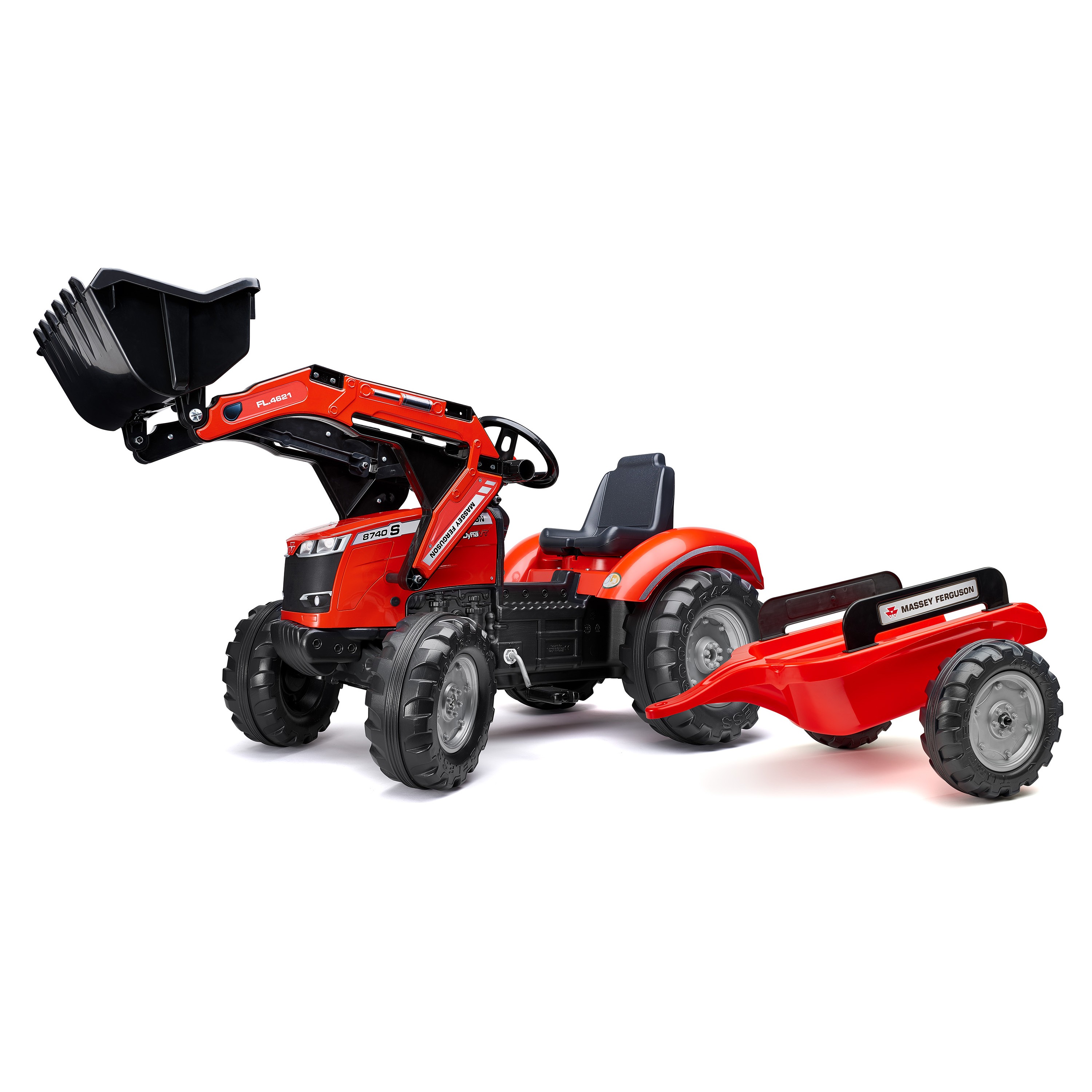 Falk Massey Ferguson Frontlæsser med vogn.