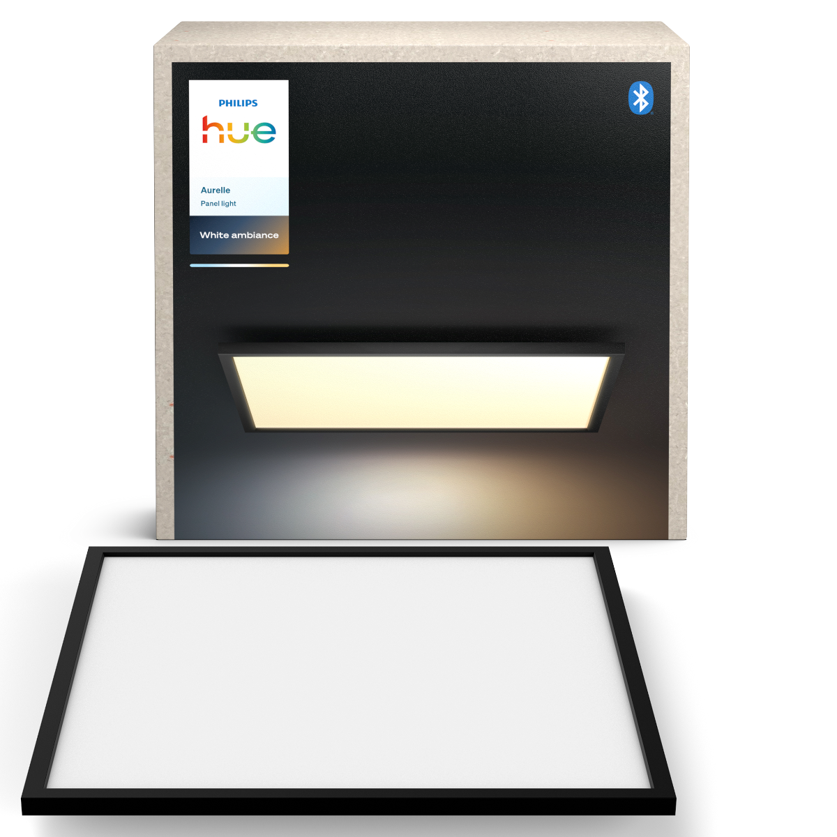 Philips Hue Aurelle WA LED panel, kvadratisk 60x60 cm i sort