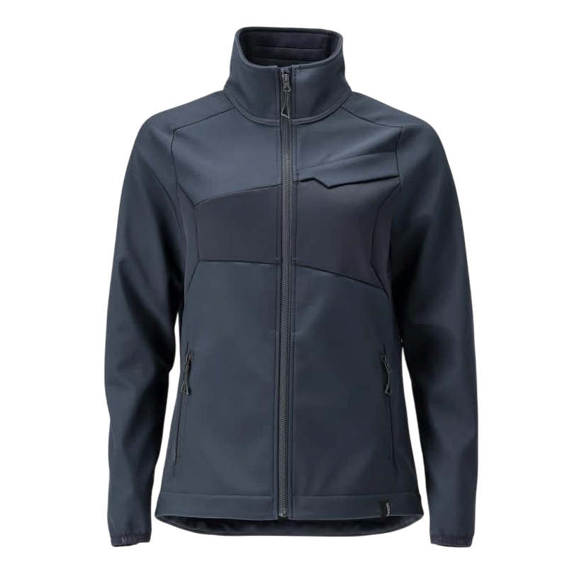 Mascot Softshell jakke i mørk marine, dame pasform - Str. 4XL