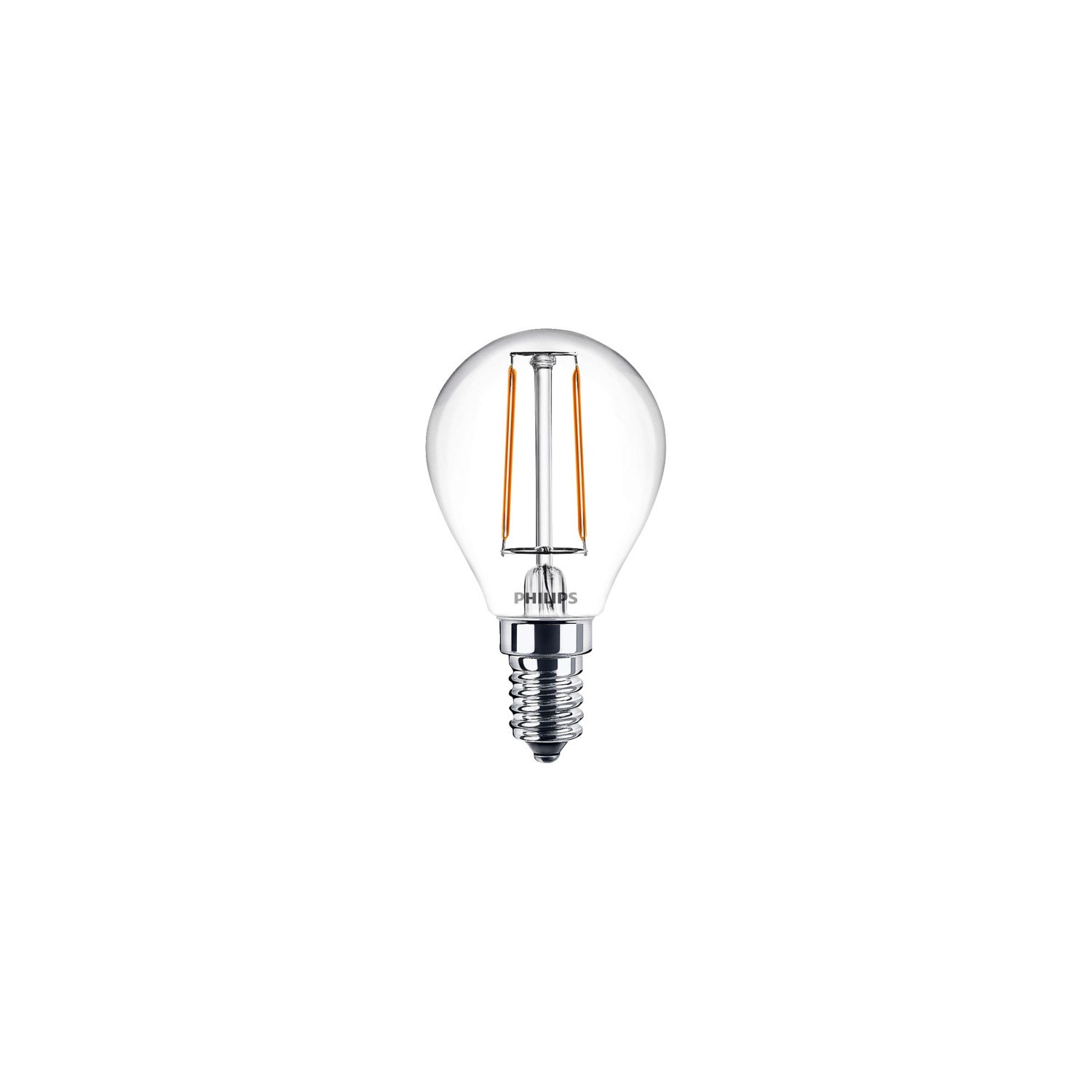 Philips E14 P45 2700K LED Pære 2-pak