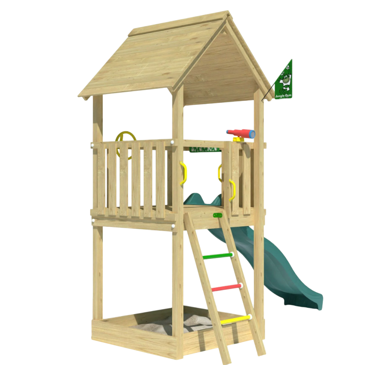 Jungle Gym Club Legetårn inkl. rød rutschebane