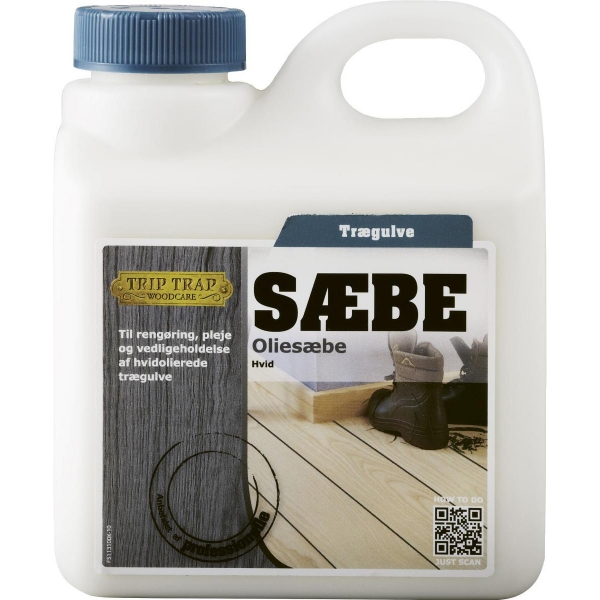 Trip trap Oliesæbe hvid - 1 liter