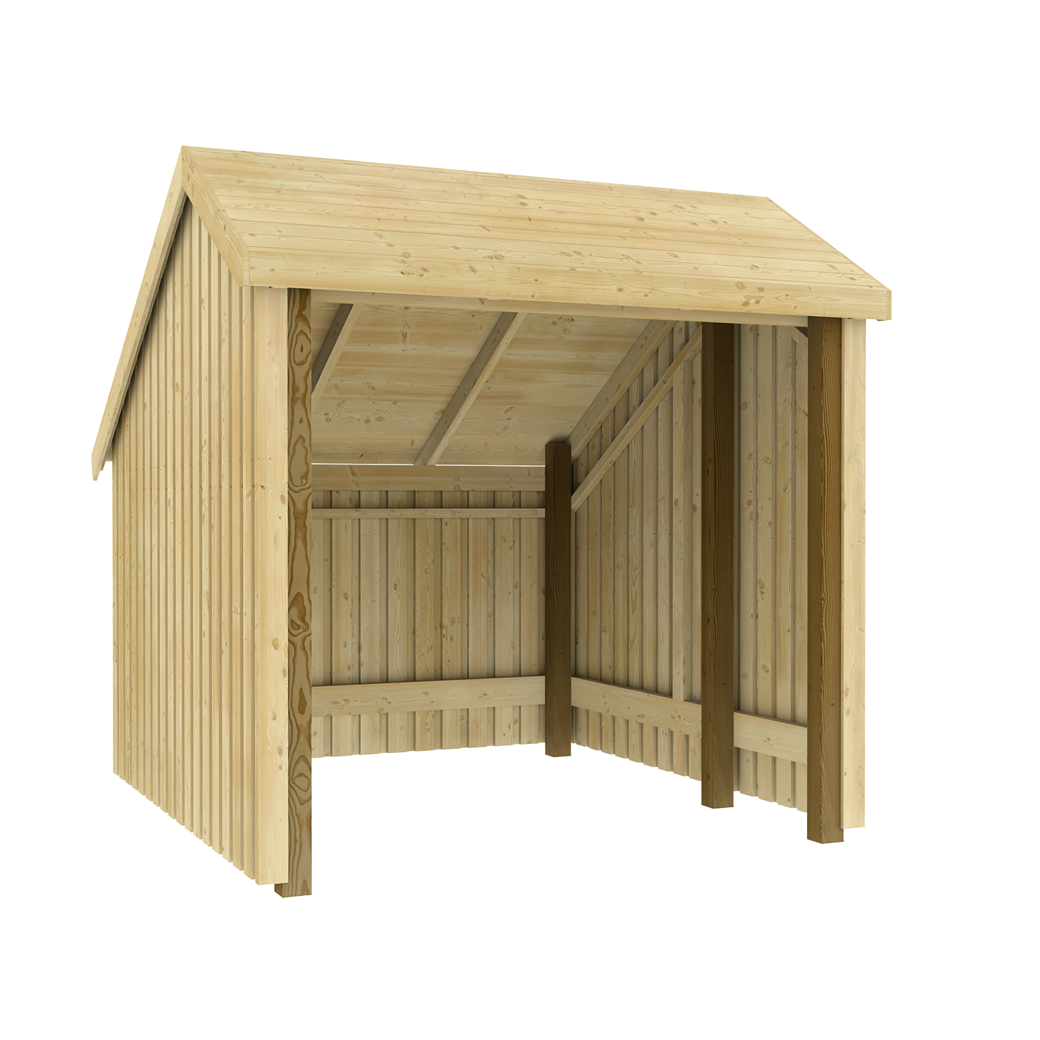 Plus 1-modul cykelskur åben 5,7 m2
