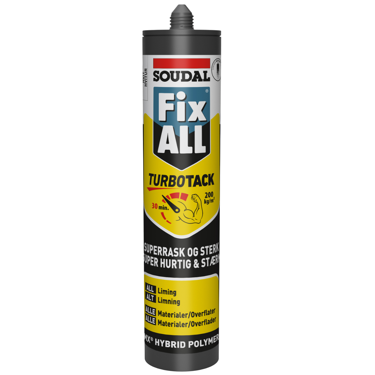 Soudal Fix ALL TurboTack Hvid Montagelim - 290 ml