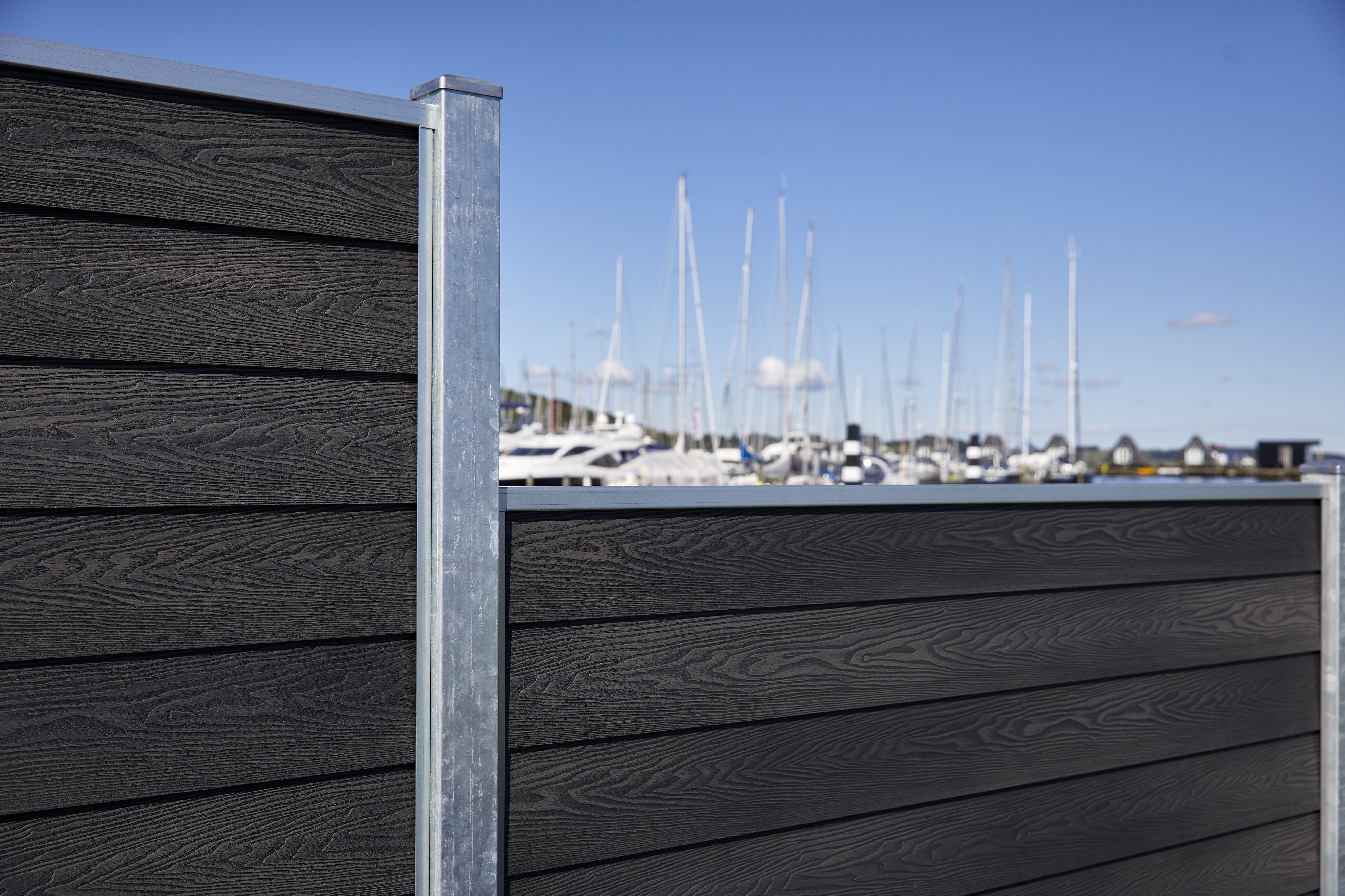 Wimex Glyngøre Royal A-Profil Hegn i sort 1,8×1,893 m