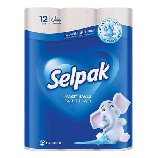 Selpak Køkkenrulle - 12 ruller