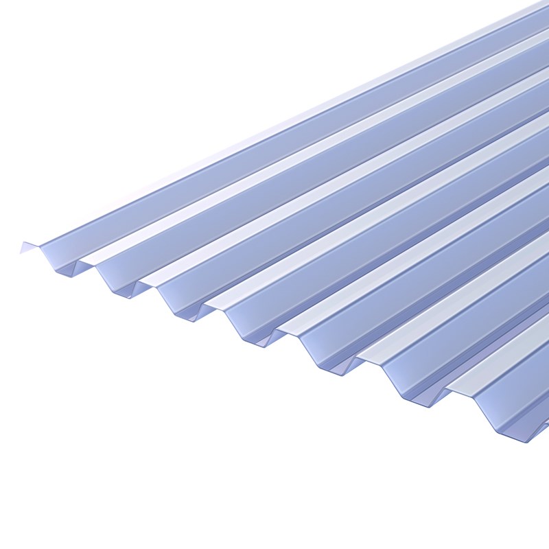 Plastmo EcoLite Trapeztag blåtonet - 109x240 cm