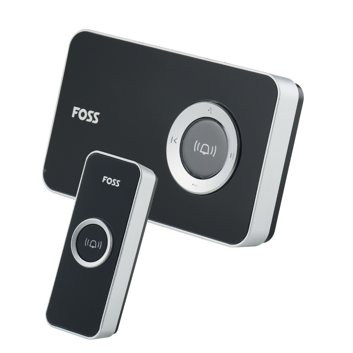 Foss Trend Trådløs dørklokke design på batteri i sort