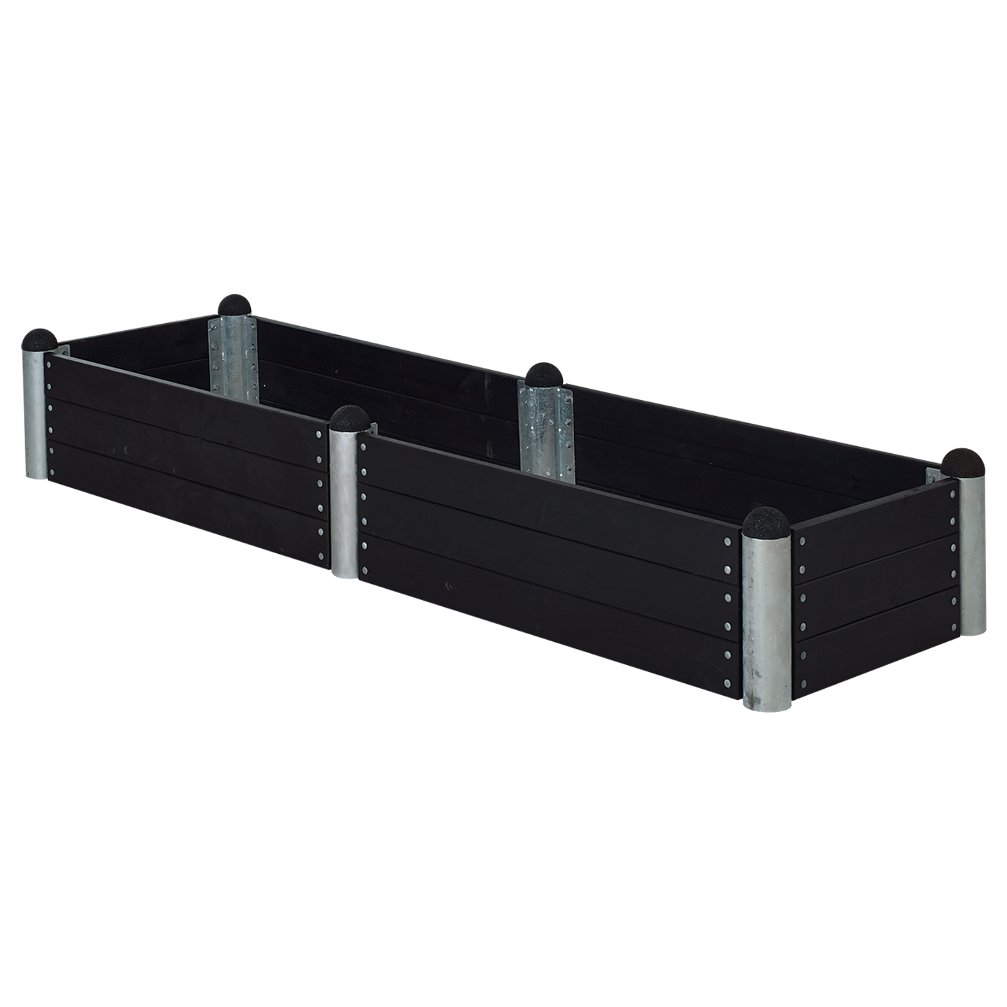 Plus PIPE Højbed 270×80 cm - Sort