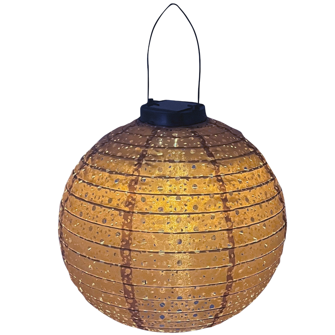 Veli Line VL 31162 Rund Solcelle Lampe i gylden brun